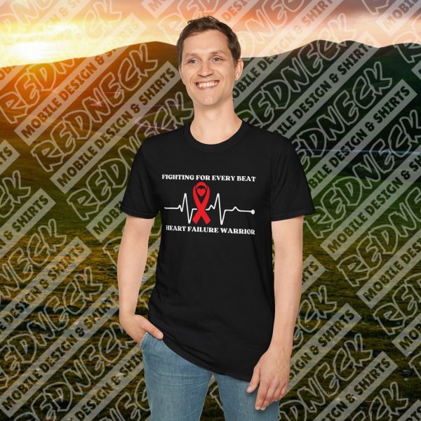 Heart Failure Warrior T-Shirt - Fighting for Every Beat (Black)
