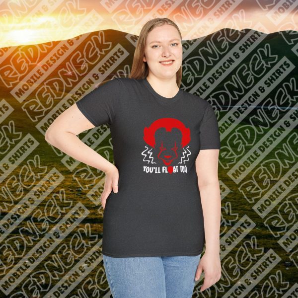 You'll Float Too: A Pennywise Nightmare Halloween Tee - Image 2