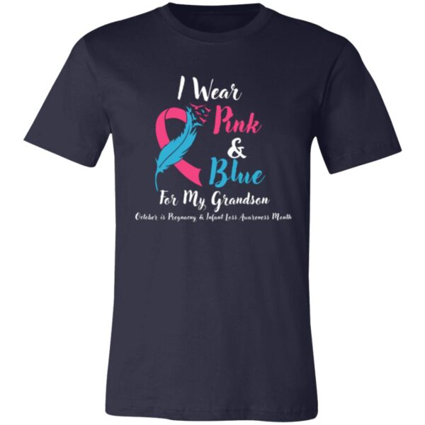 I Wear Pink & Blue Grandson - Image 4